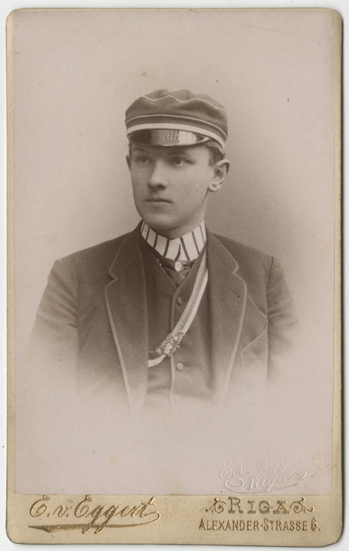 Korporatsiooni "Livonia" liige Gomar von Helmersen, portreefoto