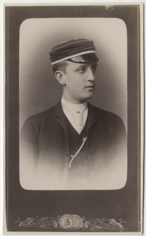 Korporatsiooni "Livonia" liige Otto Hohlbeck, portreefoto