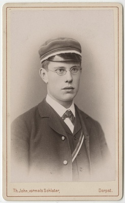 Korporatsiooni "Livonia" liige parun Balthasar Campenhausen, portreefoto  duplicate photo