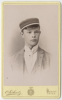 Korporatsiooni "Livonia" liige Carl von Derfelden, portreefoto  duplicate photo