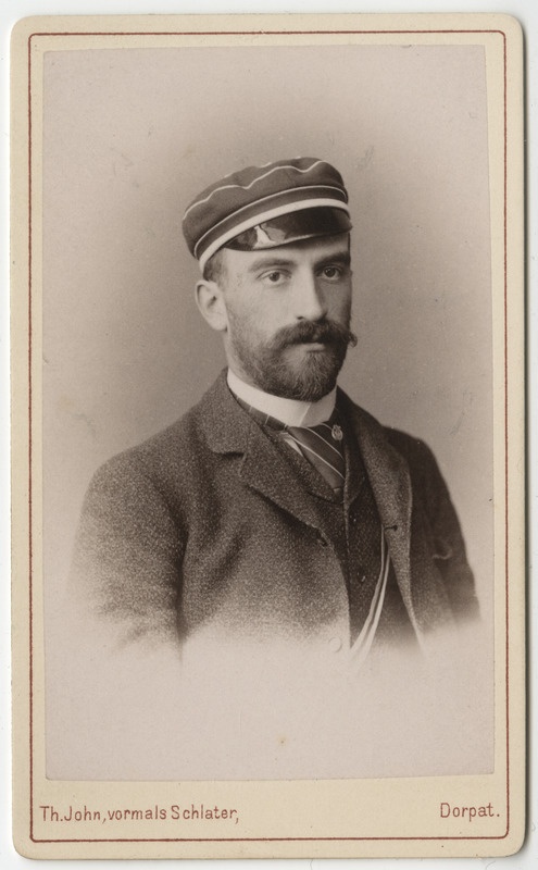 Korporatsiooni "Livonia" liige Xaver von Erdberg-Krczenciewski, portreefoto