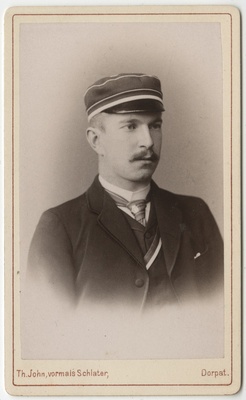 Korporatsiooni "Livonia" liige Victor von Holst, portreefoto  duplicate photo