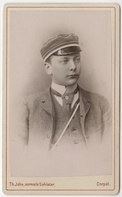 Korporatsiooni "Livonia" liige Ernst Maurach, portreefoto  duplicate photo