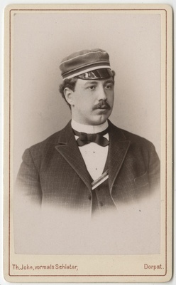 Korporatsiooni "Livonia" liige parun Friedrich Grotthuss, portreefoto  duplicate photo