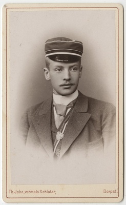 Korporatsiooni "Livonia" liige parun Werner Wolff, portreefoto  duplicate photo