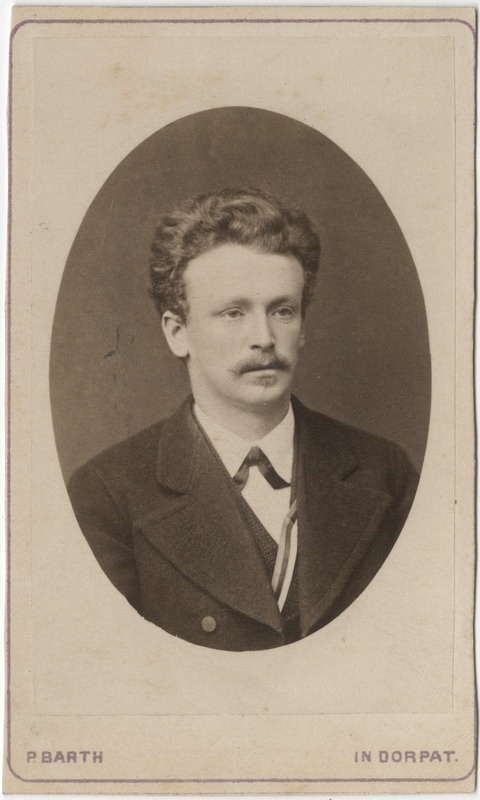 Korporatsiooni "Livonia" liige Arthur Ammon, portreefoto
