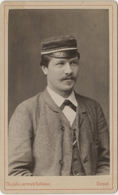 Korporatsiooni "Livonia" liige Karl Gaehtgens, portreefoto  duplicate photo