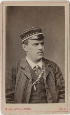 Koproratsiooni "Livonia" liige Nikolai von Glasenapp, portreefoto  duplicate photo