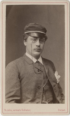 Korporatsiooni "Livonia" liige Heinrich Guleke, portreefoto  duplicate photo