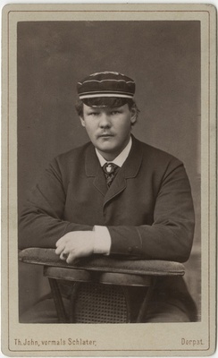 Korporatsiooni "Livonia" liige parun August Foelkersahm, portreefoto  duplicate photo
