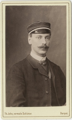 Korporatsiooni "Livonia" liige Georg Engelmann, portreefoto  duplicate photo