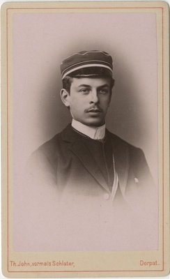 Korporatsiooni "Livonia" liige Ernst Auning, portreefoto  duplicate photo