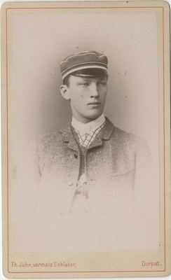 Korporatsiooni "Livonia" liige parun Claudius Engelhardt, portreefoto  duplicate photo