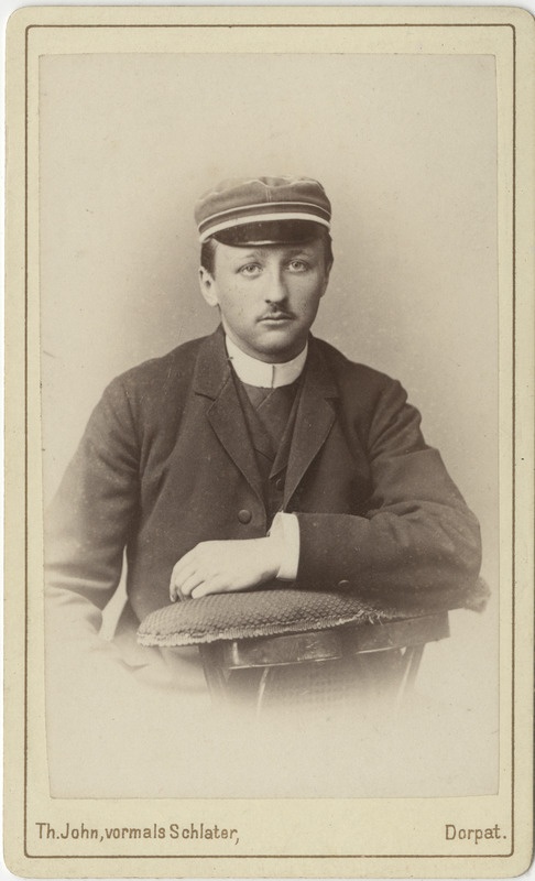 Korporatsiooni "Livonia" liige Rudolf Guleke, portreefoto