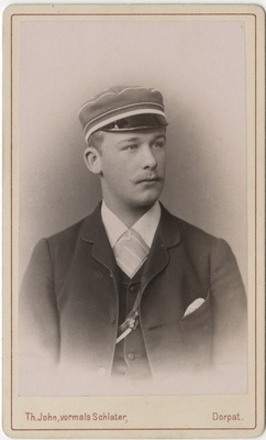 Korporatsiooni "Livonia" liige Ernst Hartmann, portreefoto  duplicate photo