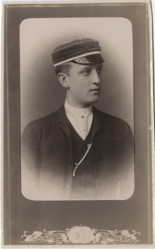 Korporatsiooni "Livonia" liige Otto Hohlbeck, portreefoto