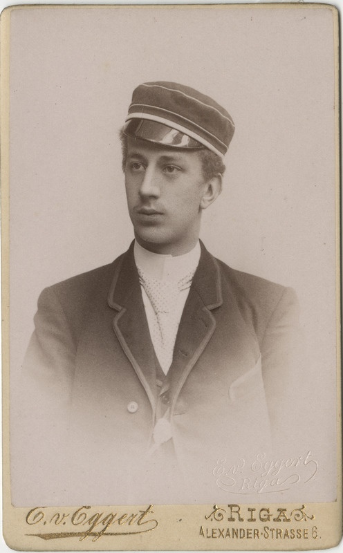 Korporatsiooni "Livonia" liige Alexander von Barclay de Tolly, portreefoto