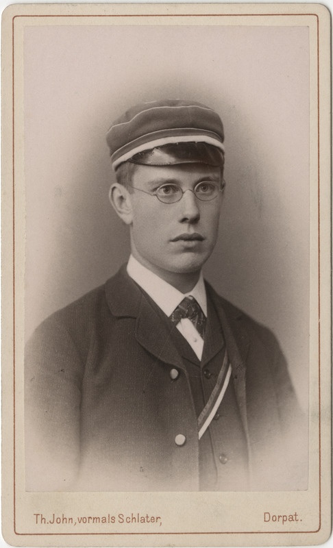 Korporatsiooni "Livonia" liige parun Balthasar Campenhausen, portreefoto