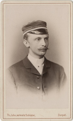 Korporatsiooni "Livonia" liige Adolf Engelmann, portreefoto  duplicate photo
