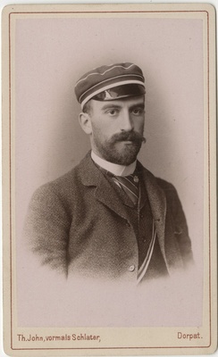 Korporatsiooni "Livonia" liige Xaver von Erdberg-Krczenciewski, portreefoto  duplicate photo