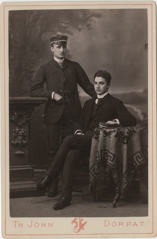 Korporatsiooni "Livonia" liikmed parun Conrad Meyendroff ja tema akadeemiline isa parun Nicolas Wolff