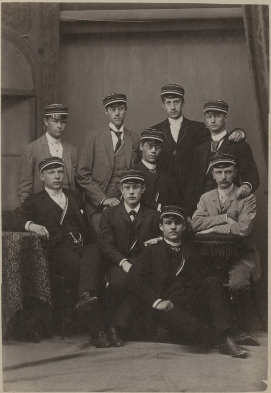 Korporatsiooni "Livonia" 1890. a I semestri värvicoetus, grupifoto