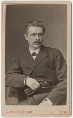 Korporatsiooni "Livonia" liige Harald von Samson-Himmelstjerna, portreefoto  duplicate photo