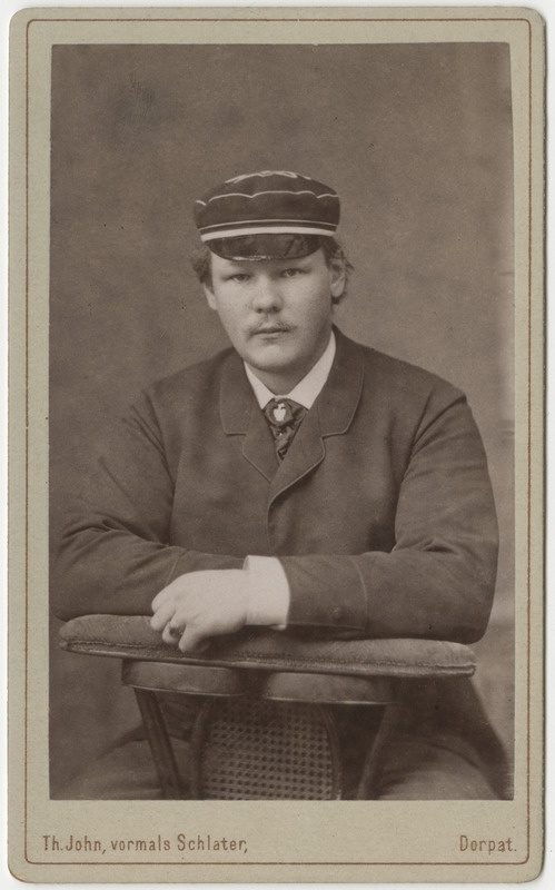 Korporatsiooni "Livonia" liige parun August Foelkersahm, portreefoto