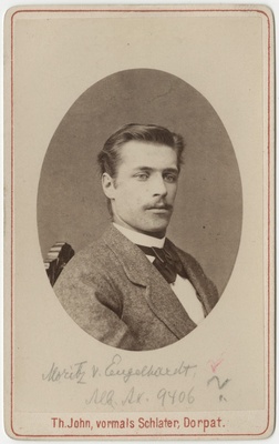 Üliõpilane parun Moritz Engelhardt(?), portreefoto  duplicate photo