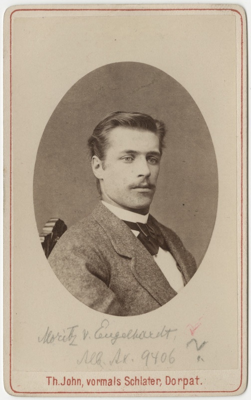 Üliõpilane parun Moritz Engelhardt(?), portreefoto