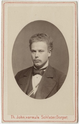 Korporatsiooni "Livonia" liige parun Alfred Freytag von Loringhoven, portreefoto  duplicate photo