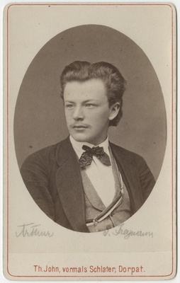 Korporatsiooni "Livonia" liige Arthur von Freymann, portreefoto  duplicate photo