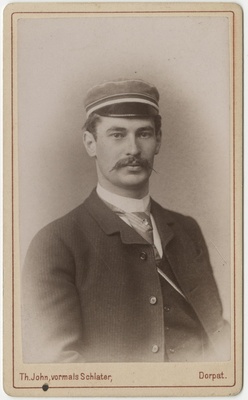 Korporatsiooni "Estonia" liige Erwin Thomson, portreefoto  duplicate photo