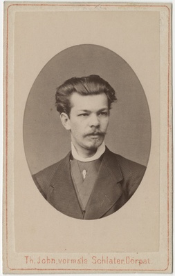 Korporatsiooni "Livonia" liige Conrad von Gersdorff, portreefoto  duplicate photo