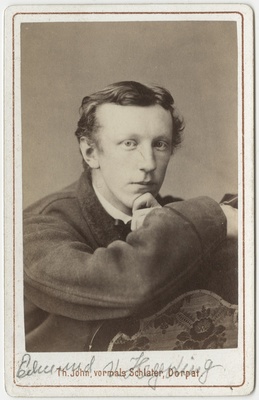 Korporatsiooni "Livonia" liige parun Edmund Heyking, portreefoto  duplicate photo