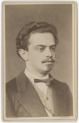 Korporatsiooni "Estonia" liige Eduard Hunnius, portreefoto  duplicate photo