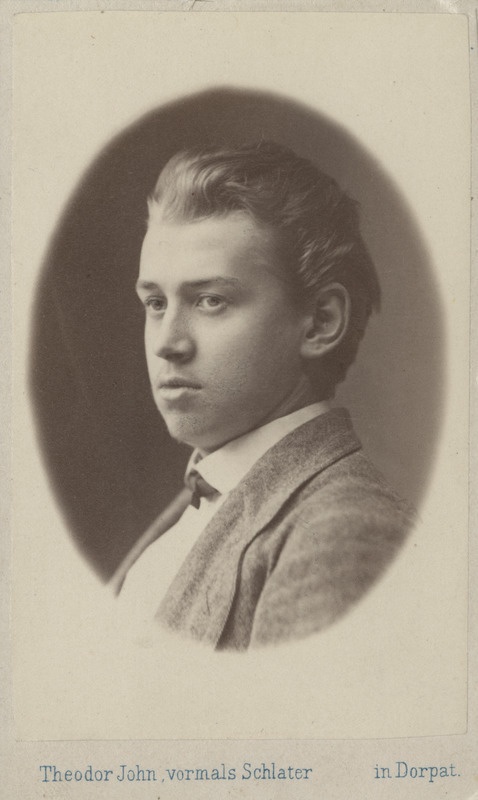 Korporatsiooni "Livonia" liige Felix von Klot, portreefoto