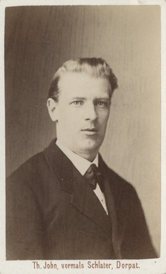 Korporatsiooni "Estonia" liige Paul von Kügelgen, portreefoto  duplicate photo