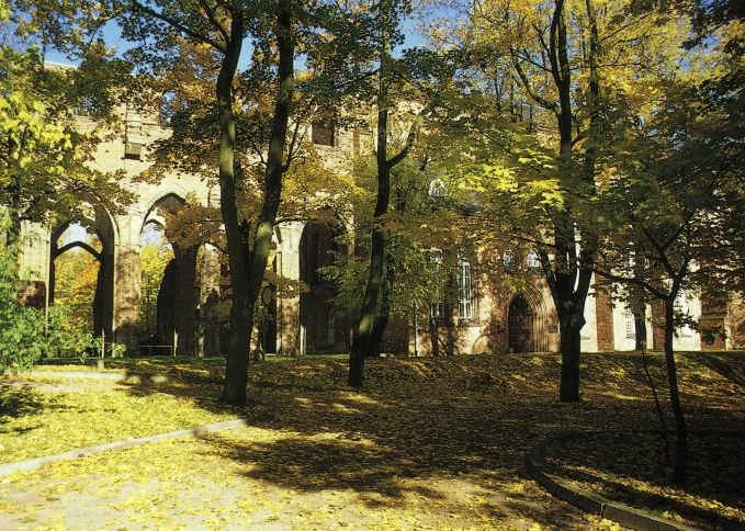 Toomemäe park. Taga toomkiriku varemed. Tartu, 1990-1995. Foto Avo Mallene.