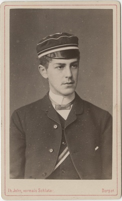 Korporatsiooni "Livonia" liige Otto von Blanckenhausen, portreefoto  duplicate photo