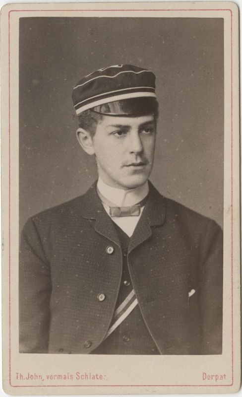 Korporatsiooni "Livonia" liige Otto von Blanckenhausen, portreefoto