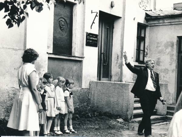 Jaama 14: kõneleb Kaarel Ird. Tartu, 25.05.1984. Foto: Kaljo Raud.