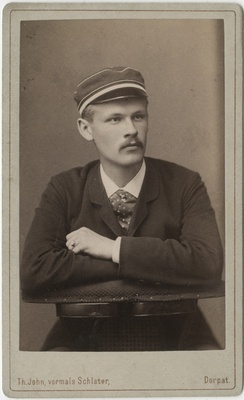 Korporatsiooni "Livonia" liige Gustav von Samson-Himmelstjerna, portreefoto  duplicate photo