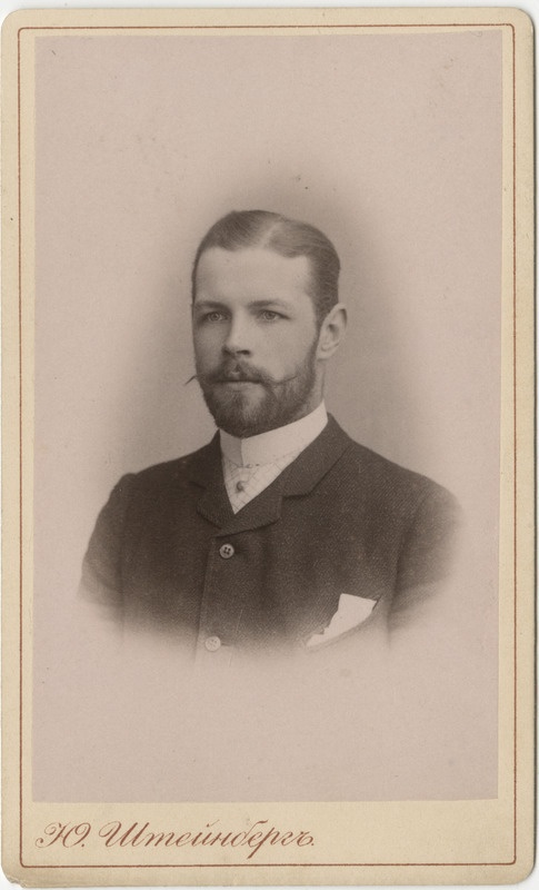 Korporatsiooni "Livonia" liige parun Walter Engelhardt, portreefoto