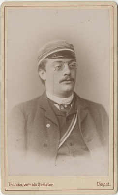 Korporatsiooni "Livonia" liige Wilhelm von Dehn, portreefoto  duplicate photo
