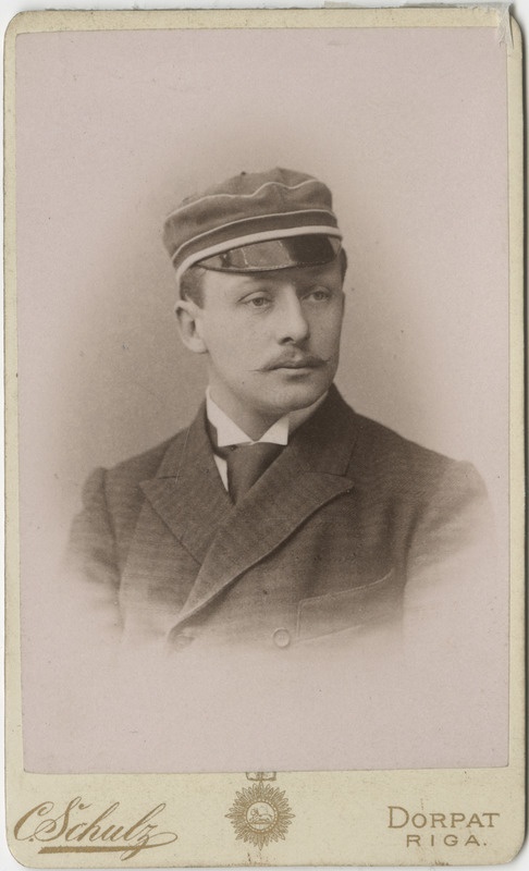 Korporatsiooni "Livonia" liige Arnold Christiani, portreefoto