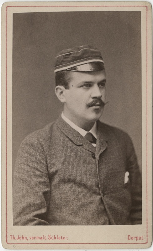 Korporatsiooni "Livonia" liige parun Carl Stackelberg, portreefoto