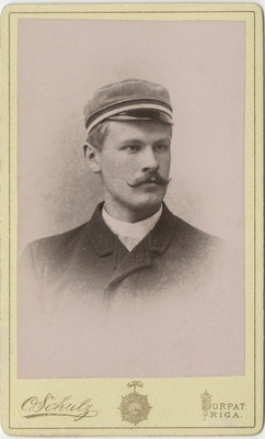 Korporatsiooni "Livonia" liige Gustav von Samson-Himmelstjerna, portreefoto  duplicate photo