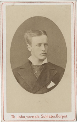 Korporatsiooni "Livonia" liige parun Wilhelm Stael von Holstein, portreefoto  duplicate photo