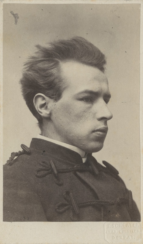 Korporatsiooni "Livonia" liige Hermann Truhart, portreefoto